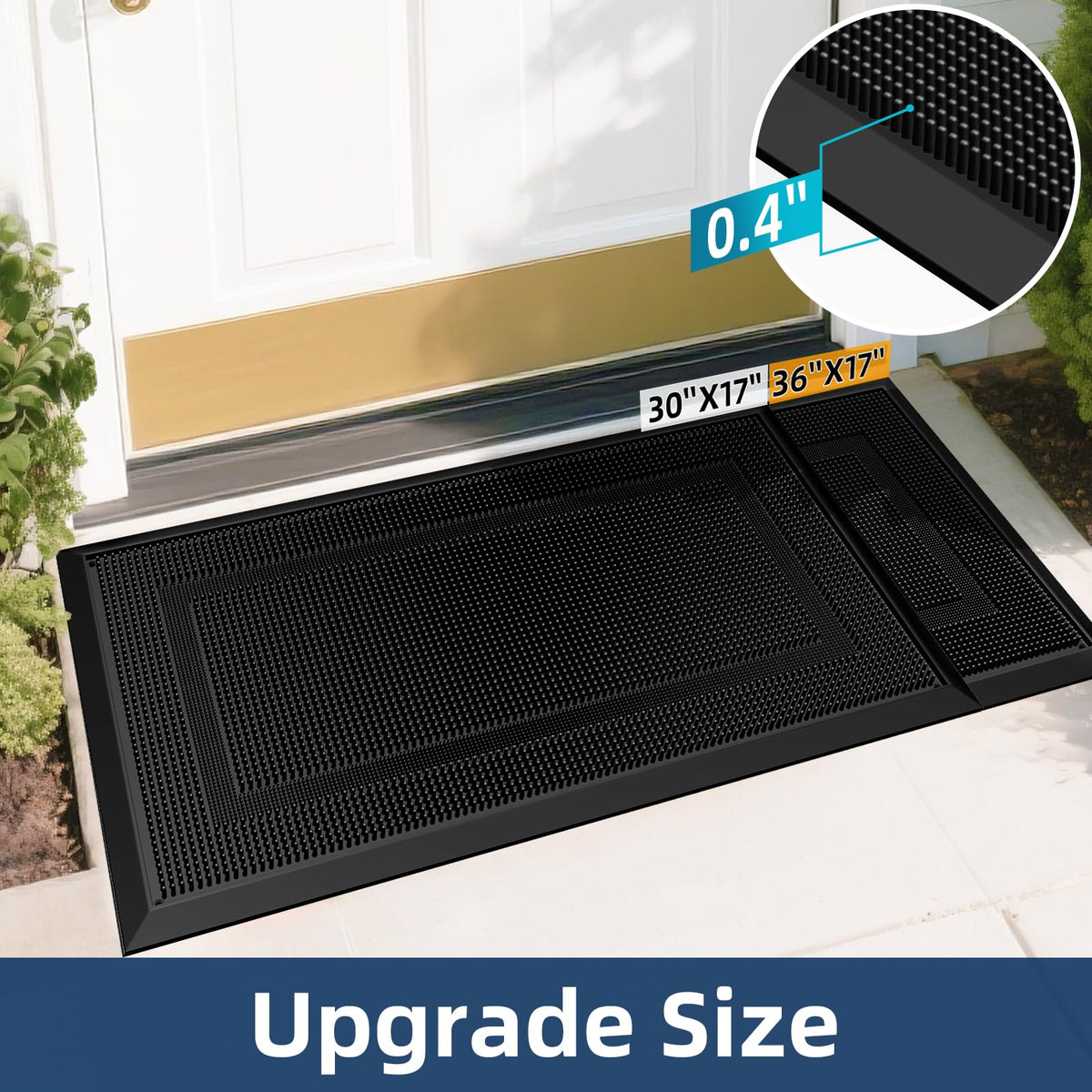 BEHERO easy-clean entry mat for quick vacuum, sweep, or rinse.
