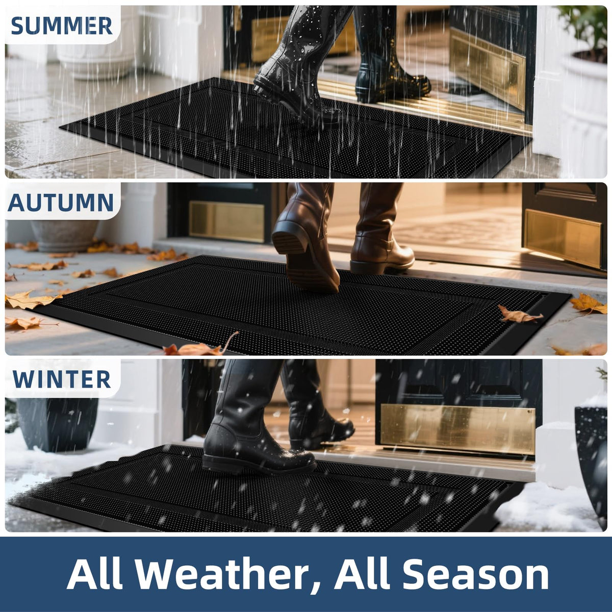 BEHERO heavy-duty outdoor mat designed for rugged entryways.