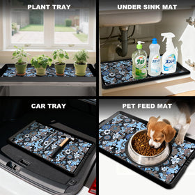 BEHERO indoor/outdoor tray adapts as doormat, pet area, or garage mat.