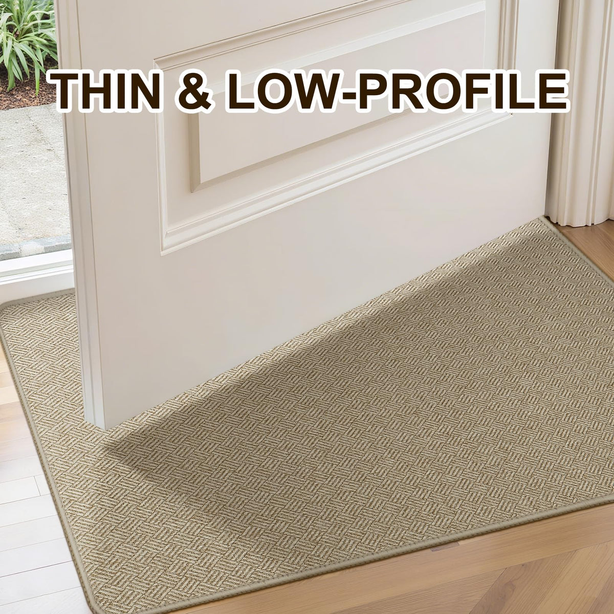 BEISIFLOOR absorbs water and dirt entry mat protects floors from wet footprints.