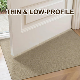 BEISIFLOOR absorbs water and dirt entry mat protects floors from wet footprints.