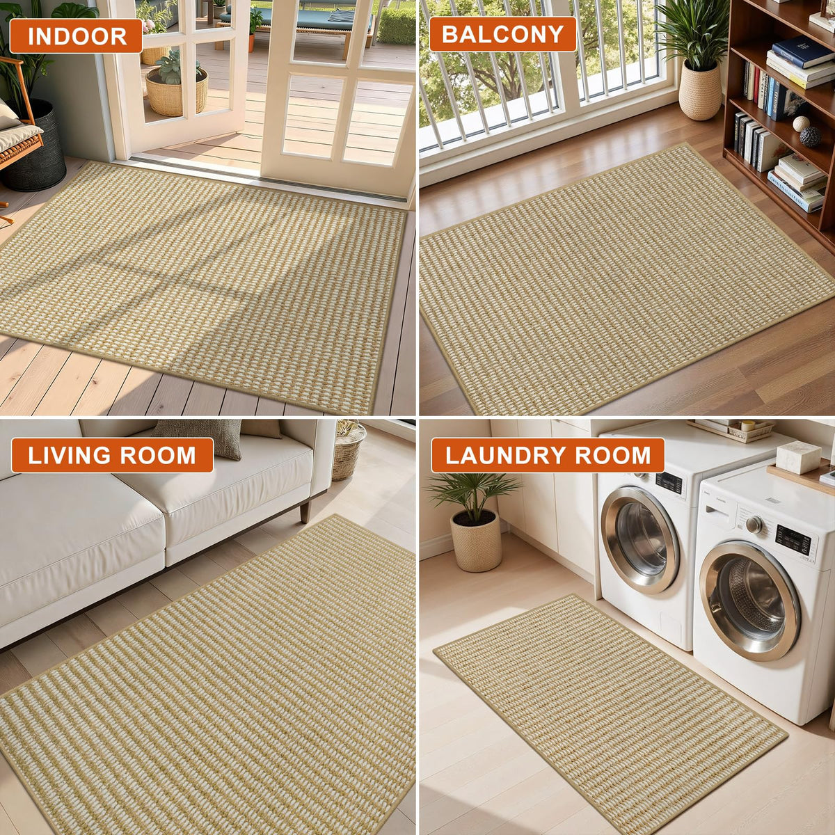 Absorbs moisture quickly to keep floors dry.