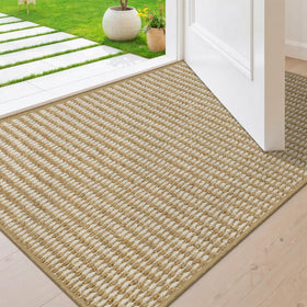 BEISIFLOOR Dirt Trapper door mat front view with dense fibers for moisture capture.