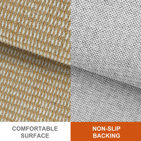 BEISIFLOOR Dirt Trapper mat with non-slip backing stays in place.