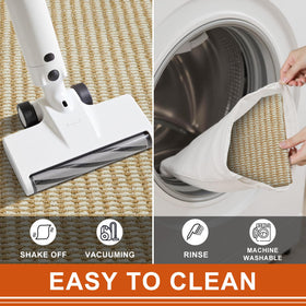 Washable BEISIFLOOR mat is easy to clean and rinse.