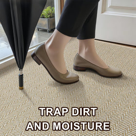 BEISIFLOOR front-door mat boasts a low-profile 0.15 inch thickness
