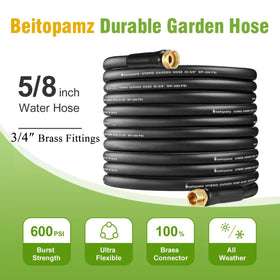Beitopamz black hose in compact package ideal for tidy storage.