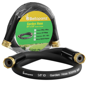 Beitopamz short hose 3ft end connection for tight spaces and easy reach.