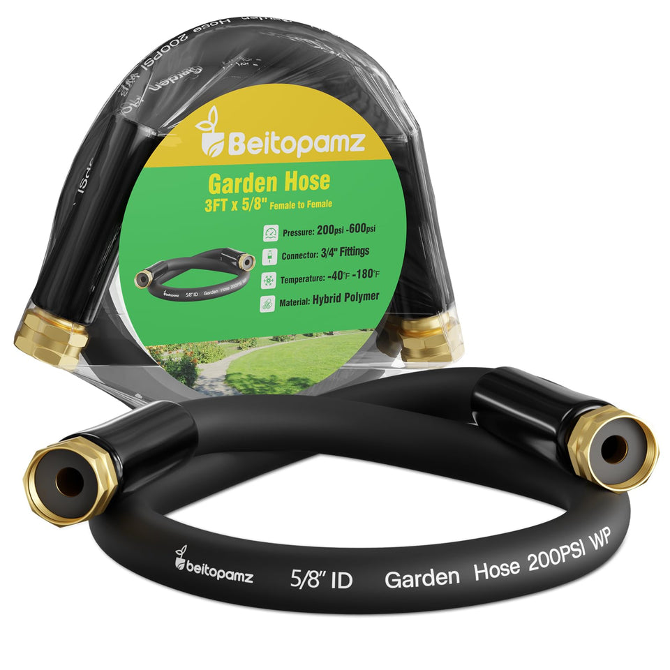 Beitopamz short hose 3ft end connection for tight spaces and easy reach.