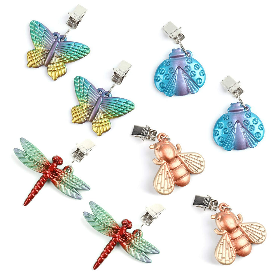 Bekith butterfly tablecloth weights with clip hangers secure outdoor tables