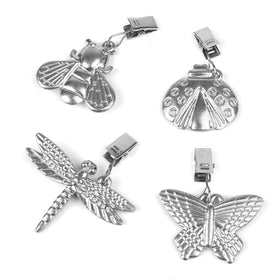 Bekith butterfly-shaped weights tighten outdoor tablecloths against wind.