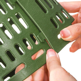 Bekith wrap-around tree protector installed easily without tools.