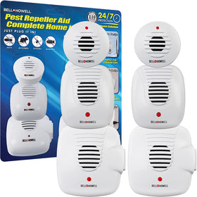 Bell+Howell ultrasonic pest repeller front view for silent deterrence