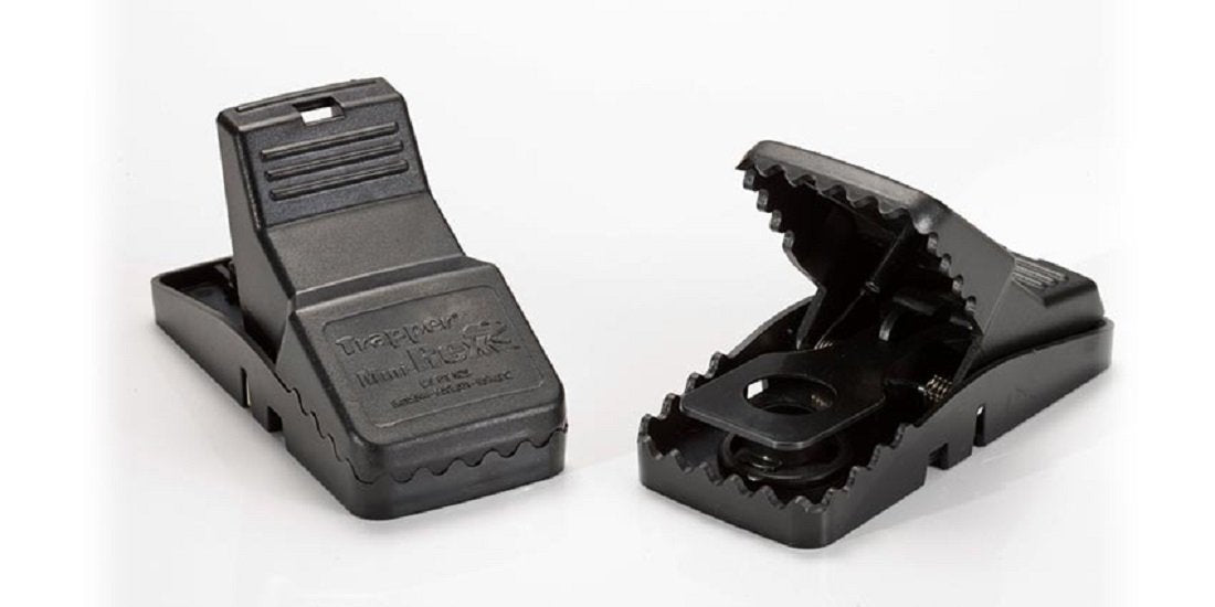 Bell Laboratories TRAPPER Mini T-rex trap with integrated bait cup for better attraction.