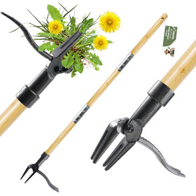 BellaJoyz stand-up weed puller with 46 inch reach for back-friendly weed removal