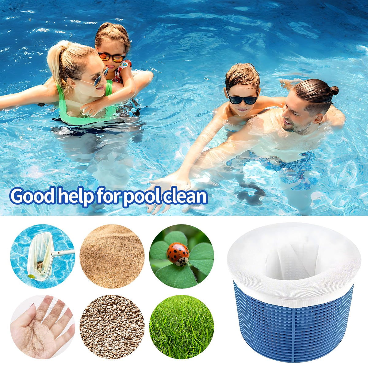 Bellar 30 pack reusable socks for reliable pool upkeep and fewer backwashes.