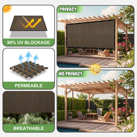 Belle Dura durable shade with stainless steel grommets withstands outdoor use