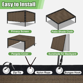 Belle Dura easy installation with included ropes and hooks