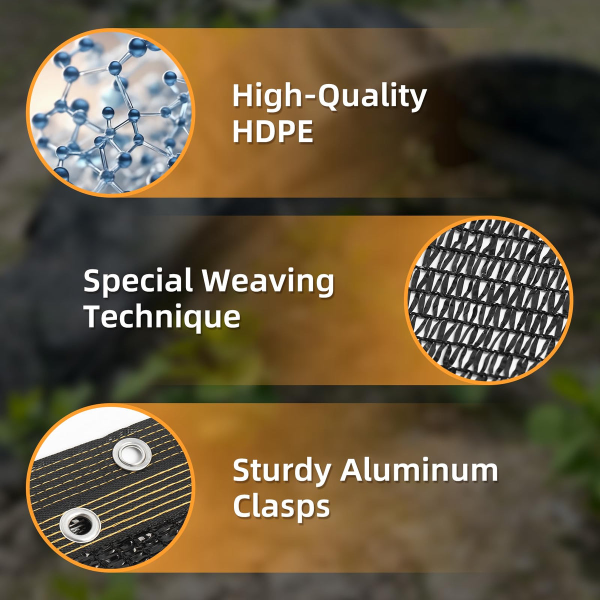 BELLEBILL shade cloth demonstrates tear-resistance in windy conditions.