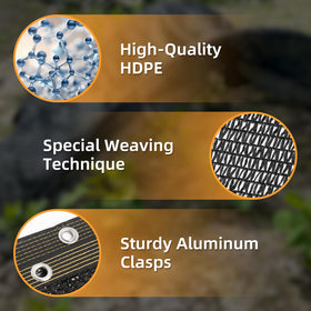 BELLEBILL shade cloth demonstrates tear-resistance in windy conditions.