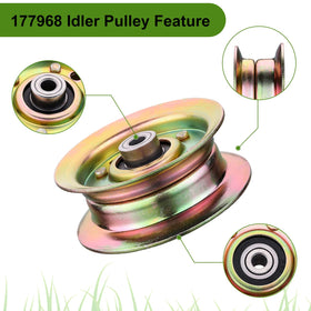Belleone 177968 flat idler pulley OEM replacement ready for quick maintenance