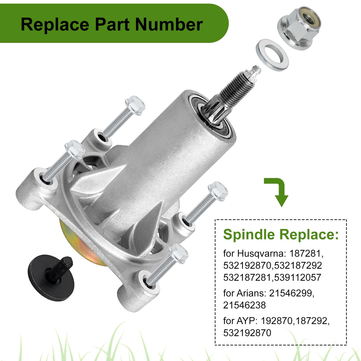 Belleone 187292 pulley alignment view for smooth blade operation.