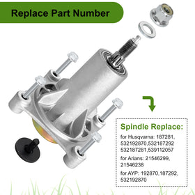 Belleone 187292 pulley alignment view for smooth blade operation.