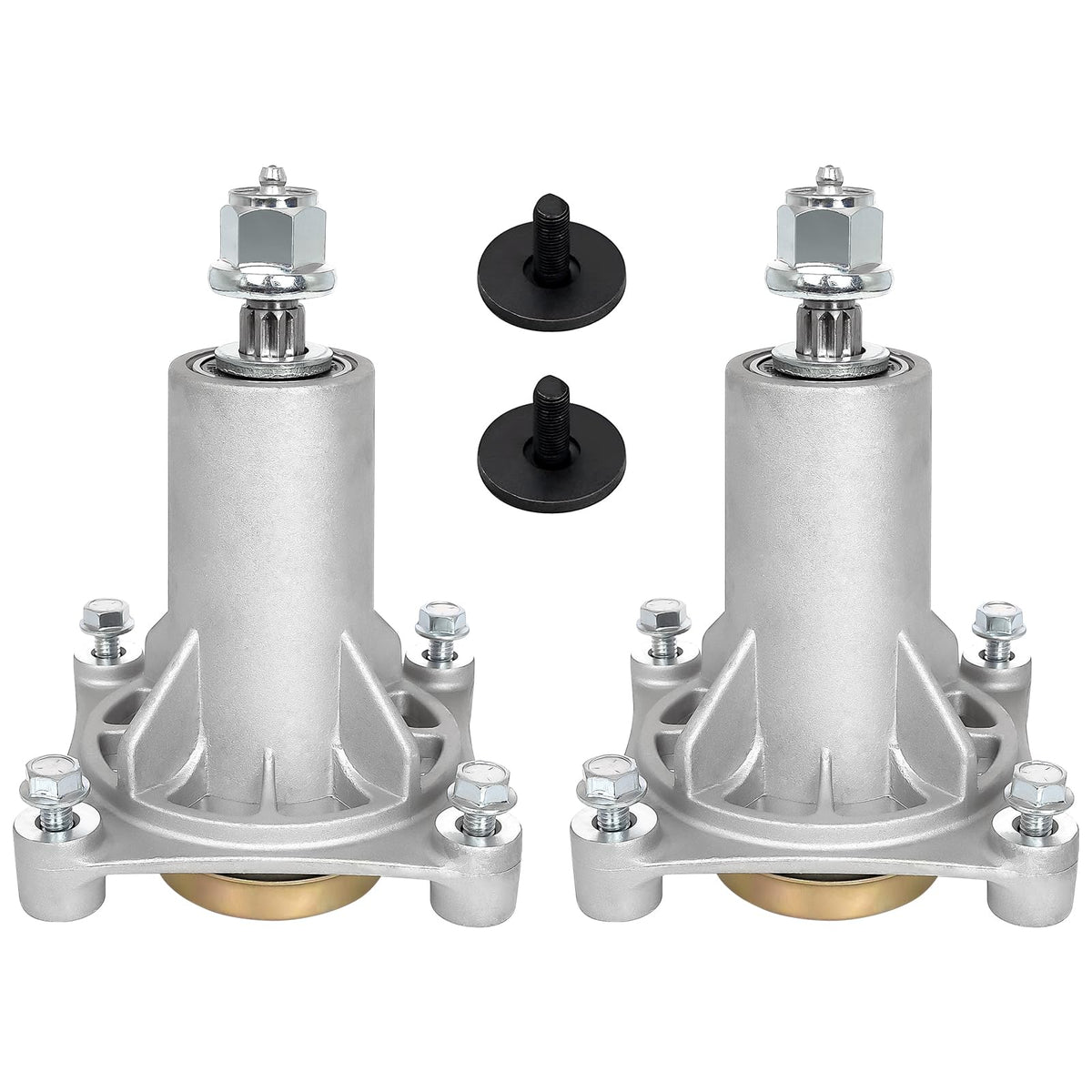 Belleone 2-pack spindle assembly with grease fittings for easy maintenance