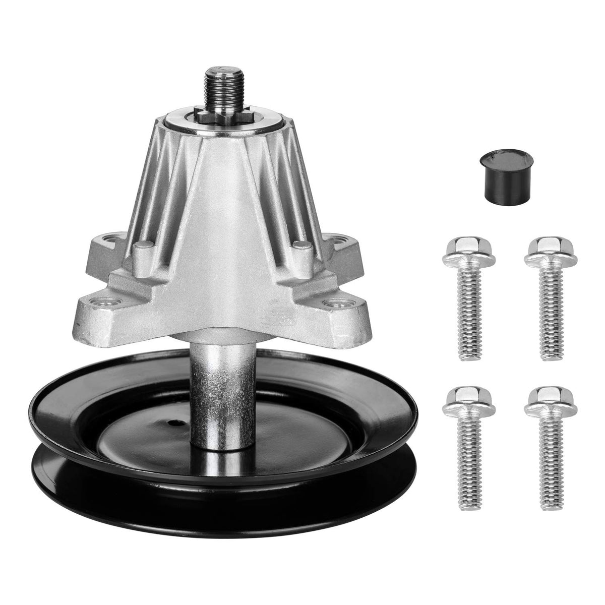 Belleone 918-04822B spindle assembly closeup highlights durable construction for mowing decks