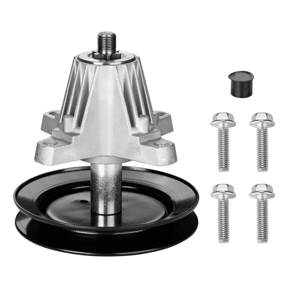 Belleone 918-04822B spindle assembly closeup highlights durable construction for mowing decks
