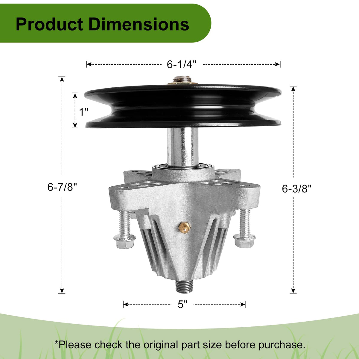 Belleone 918-04822B spindle assembly mounting holes image for quick secure installation