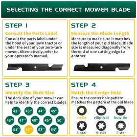 Belleone blade with 5/8 inch center hole for common mower spindles
