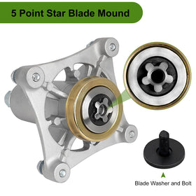 Belleone pulley nut for secure blade changes