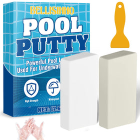 Bellisinno epoxy putty two-part tub white ready for durable pool repairs