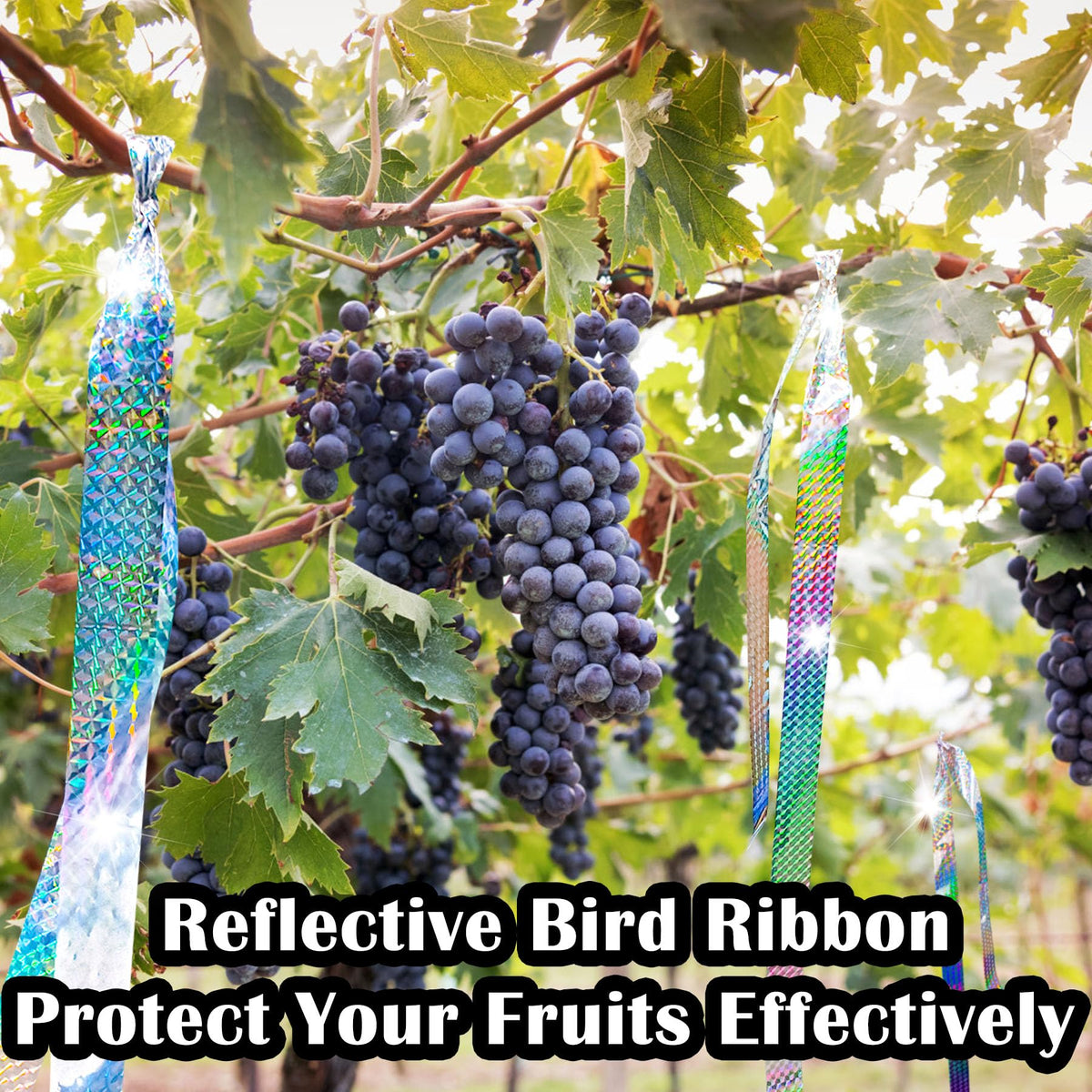Benasan bird scare ribbon 492ft-long-roll covers broad areas with durable, weather-ready shine.