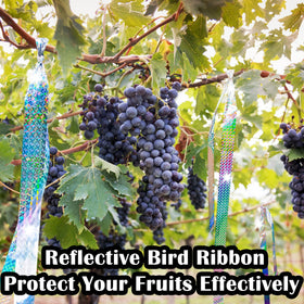 Benasan bird scare ribbon 492ft-long-roll covers broad areas with durable, weather-ready shine.