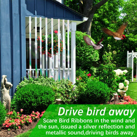 Benasan bird scare ribbon crop-garden-protect eases maintenance by reducing feathered visits.