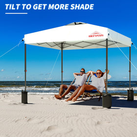 Benass white pop-up canopy ideal for outdoor events and vendors.