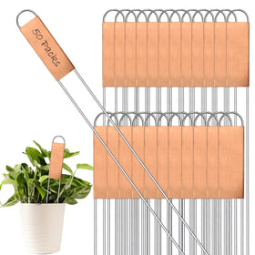 Bendical copper metal plant labels 11.8 inch with readable marking area for crops
