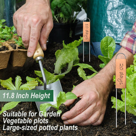 Bendical U-shape metal plant labels add durable labeling for pots and beds