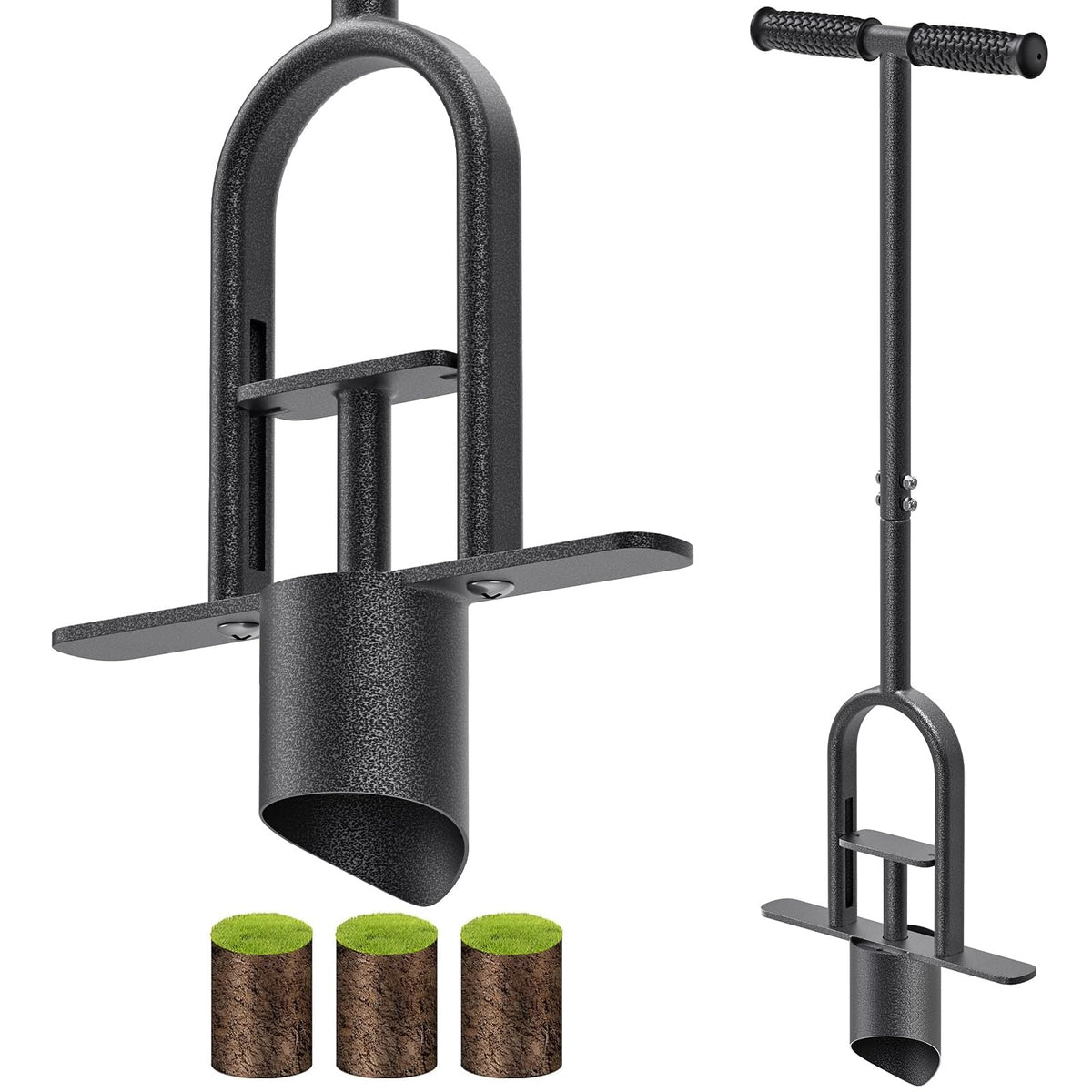 BeneLabel Grass Plugger Tool with long handle for comfortable standing use.