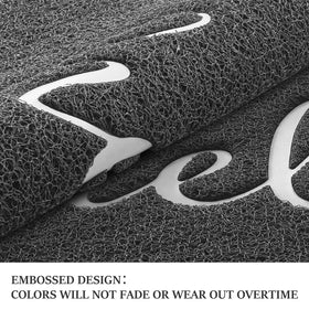BeneathYourFeet door mat concave-border traps dirt at the threshold