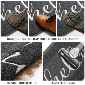 BeneathYourFeet door mat easy to clean with hose rinse