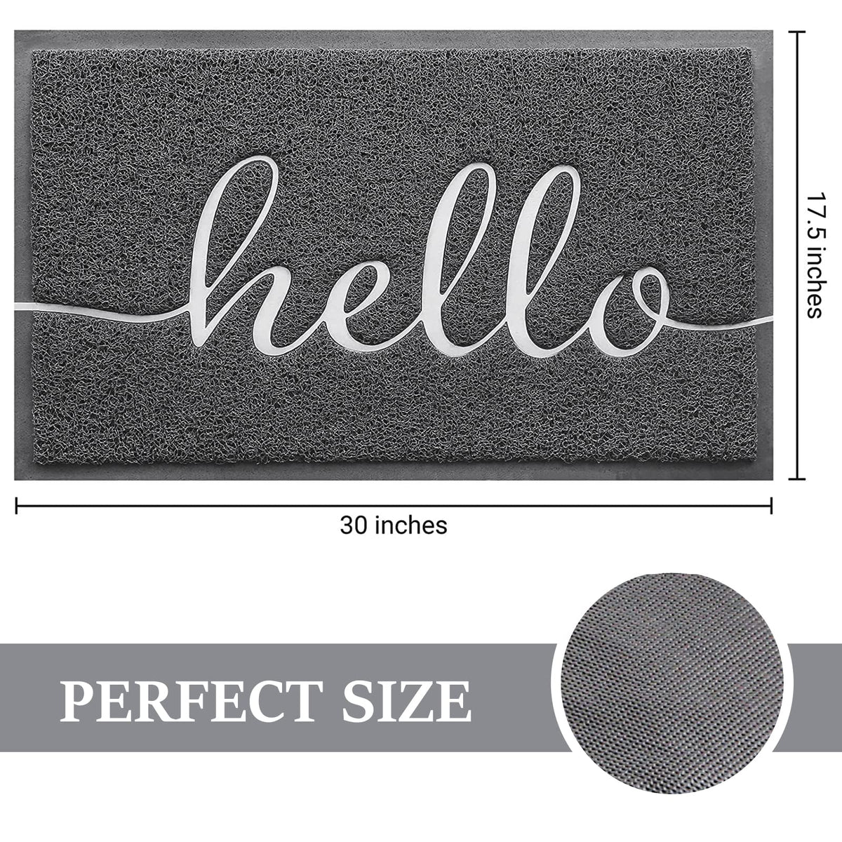 BeneathYourFeet door mat low-profile design fits under doors