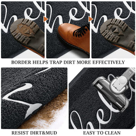 BeneathYourFeet mat non-slip backing prevents shifting on dry floors