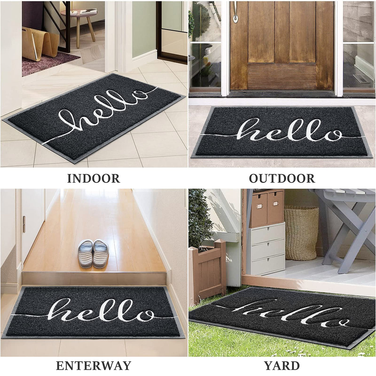 BeneathYourFeet mat for kitchen or patio keeps dirt from entering