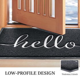 BeneathYourFeet low profile door mat fits under doors smoothly.