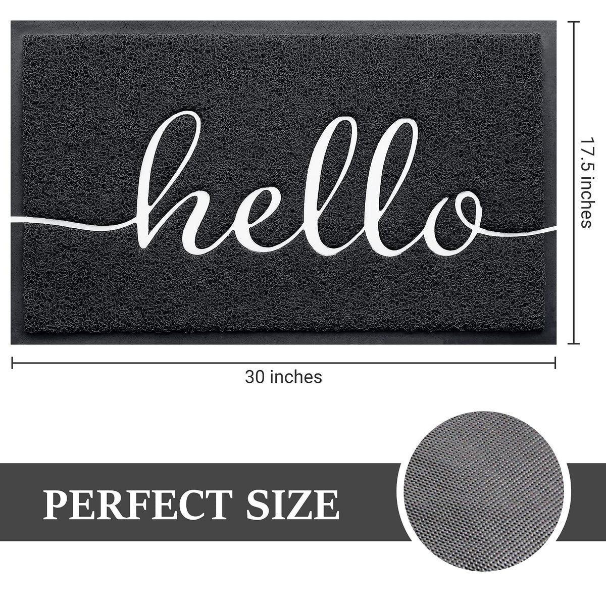 BeneathYourFeet welcome mat in entryway traps mud for clean floors