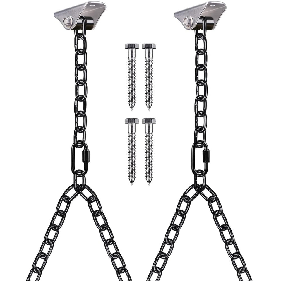BeneLabel heavy duty porch swing chain kit with silent hangers for smooth, quiet outdoor seating.