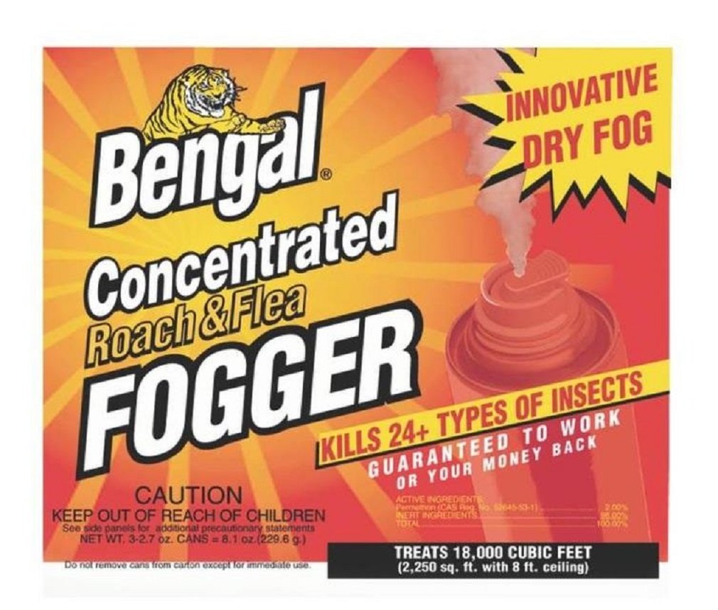 Bengal Roach and Flea Indoor Fogger can for fast pest control in homes